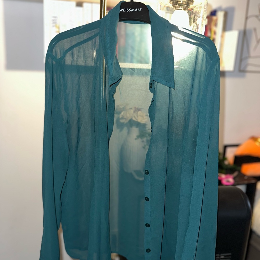 Abercrombie & Fitch Blue Casual Button Down Shirt